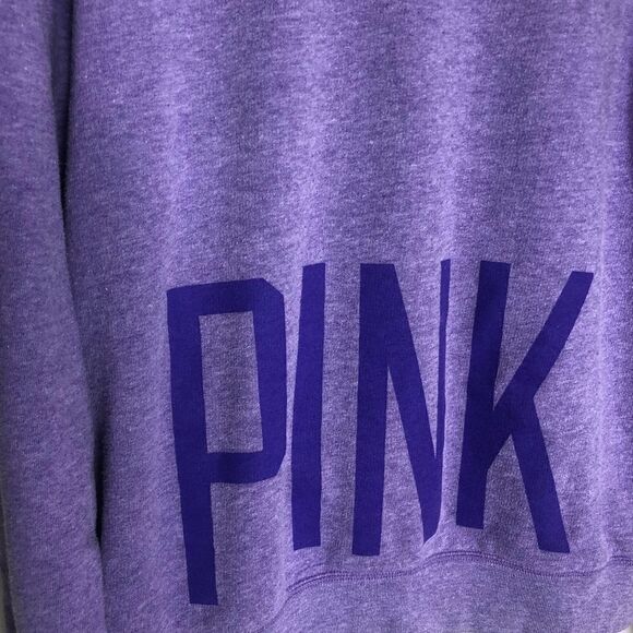 PINK Victoria's Secret 1/4 Zip Logo Pullover - Picture 13 of 16